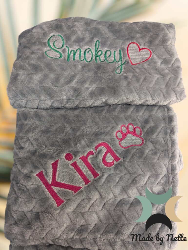 Embroidered Pet Blanket