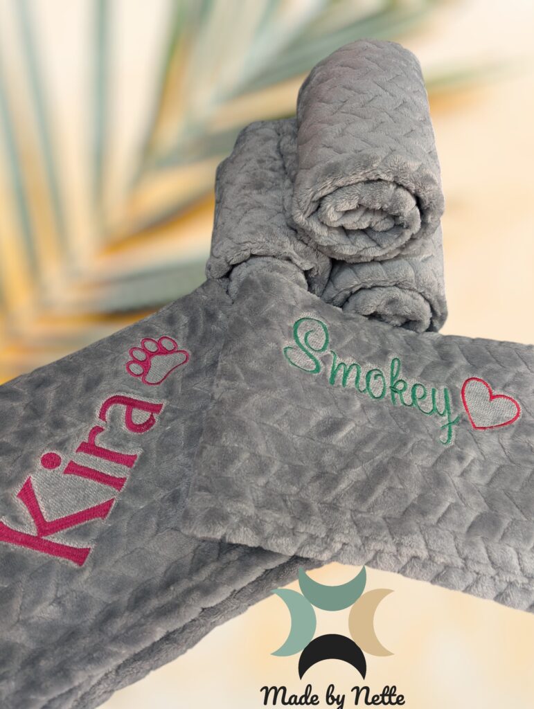 Embroidered Pet Blanket