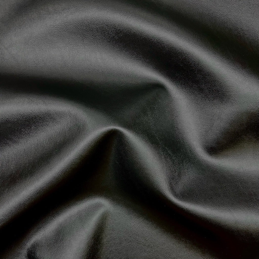 Black Faux Leather