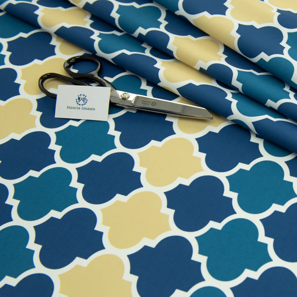 Lantern Blue Water Resistant Fabric