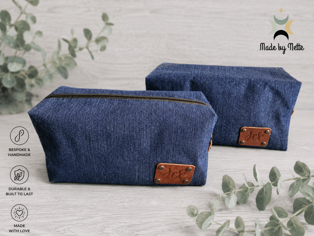 Mens Toiletry Bags - Made from Jeans