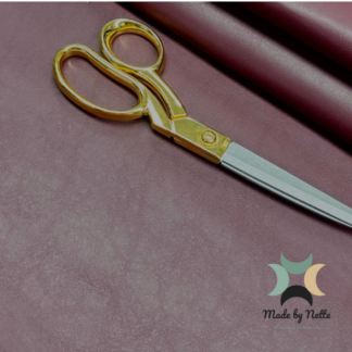Smooth maroon faux leather, ideal for adding a rich, classic colour to your handmade bag designs.