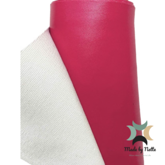 Smooth pink faux leather for a soft pop of colour in your handmade bag designs.