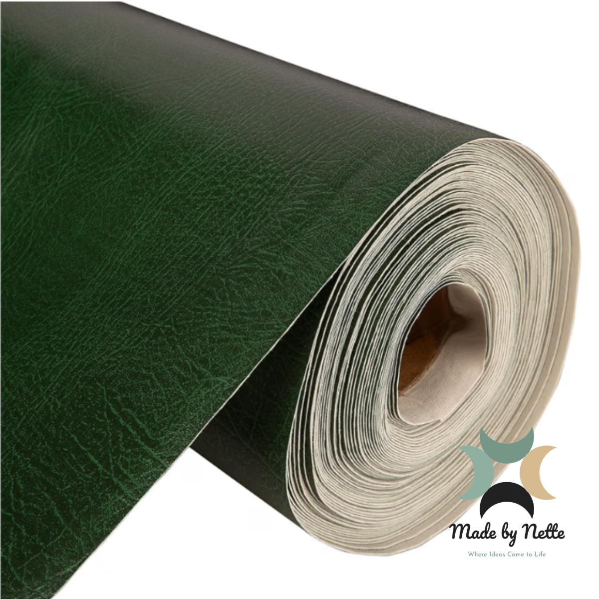 Textured green faux leather, bringing colour and texture to your handmade bags.