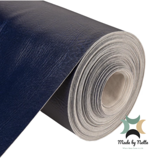 Textured blue faux leather, offering a colourful alternative for your handmade bag designs.