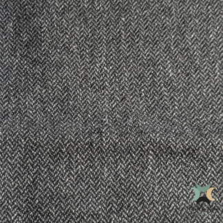 A dark, textured Orkney Tweed Style fabric with a subtle, understated appearance.