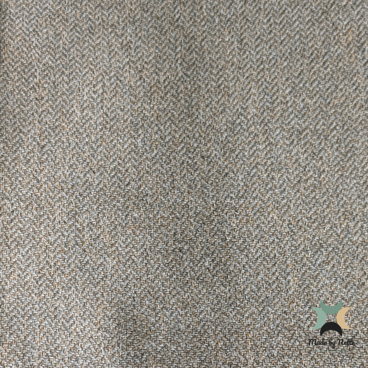 A textured Orkney Tweed Style fabric in a warm, earthy Truffle shade.