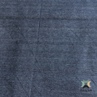 A dark denim fabric offering a classic, versatile look for suitable handmade bags.