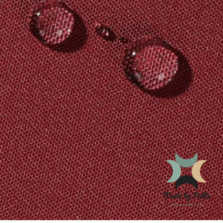 Burgundy waterproof canvas in a rich, classic shade for your handmade bag designs.